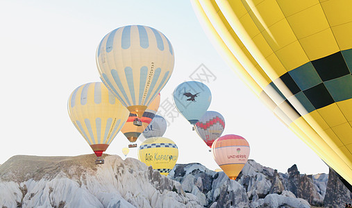 升空气球土耳其热气球背景