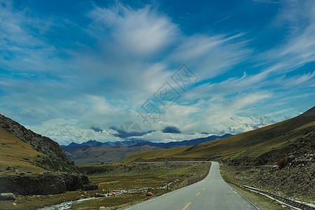 公路斑马线风景图片背景图片