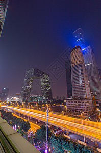 中央电视台总部北京央视总部大厦夜景背景