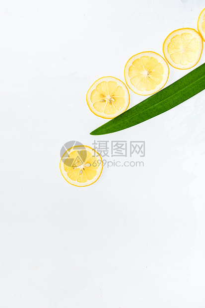创意柠檬水果背景图片