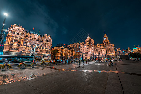 上海外滩万国建筑群背景