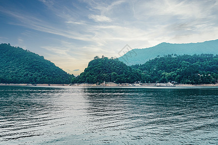 建德新安江千岛湖好运岛背景