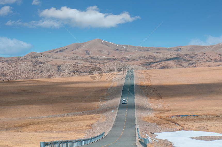 西藏公路自然风光图片