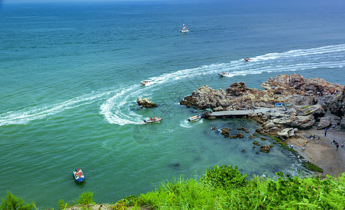 海岛游艇背景图片