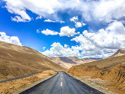 西藏自驾山路风光西部高清图片素材