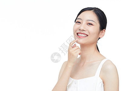 年轻美女牙齿展示形象图片