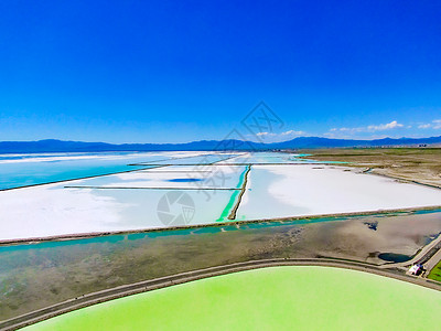 青海茶卡盐湖自然风景青海天空之境茶卡盐湖航拍背景