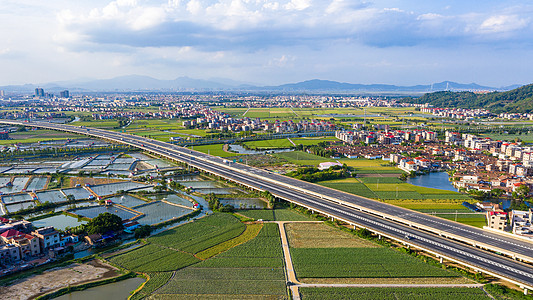 村庄道路龙海埭尾新农村环境背景