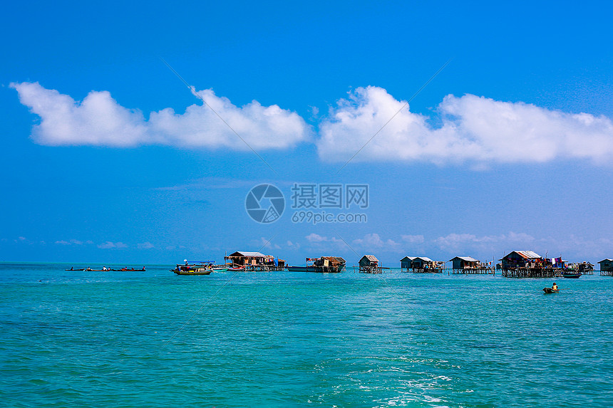 仙本那海岛风光图片