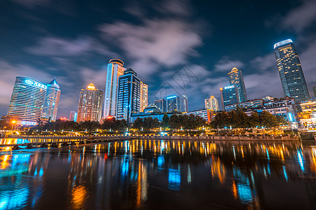 贵阳夜景贵阳南明河夜景背景