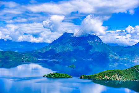 云南丽江泸沽湖泸沽湖背景