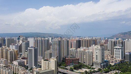 青海西宁城市风光背景图片