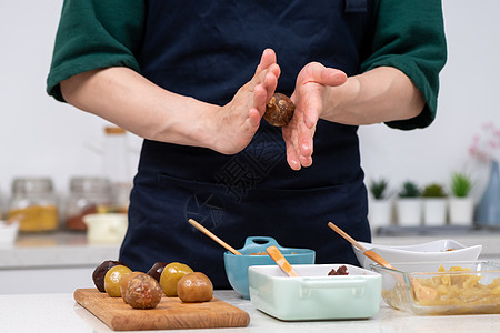 中秋游园馅料制作背景