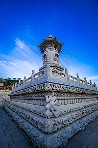 厦门梅山寺建筑风光背景图片