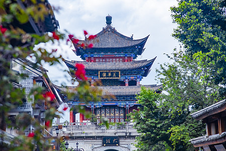 大理风景大理古城背景