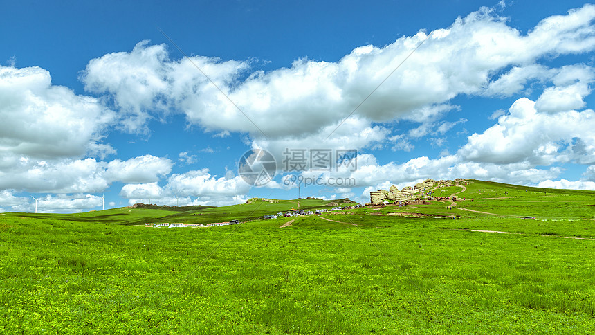 内蒙古大草原夏季景观图片