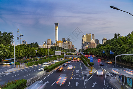 北京东三环北路国贸中心交通背景图片