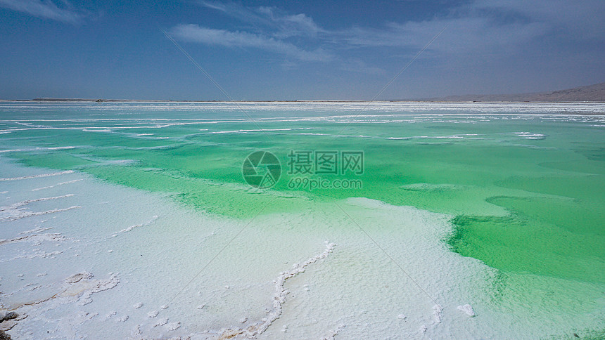 青海茫崖翡翠湖网红打卡地图片