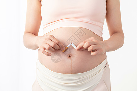 孕妇禁烟概念图片