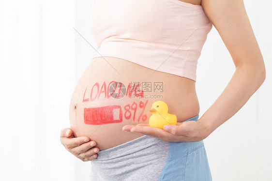 孕妇预产期临近图片
