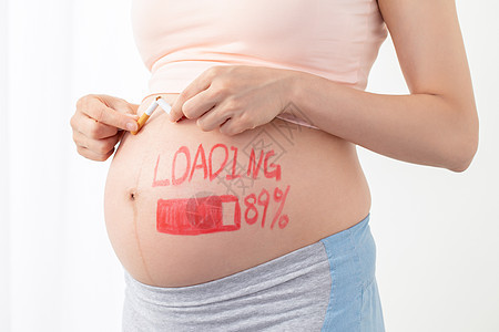 孕妇禁烟概念图片
