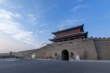 楼城门石家庄正定阳和楼背景