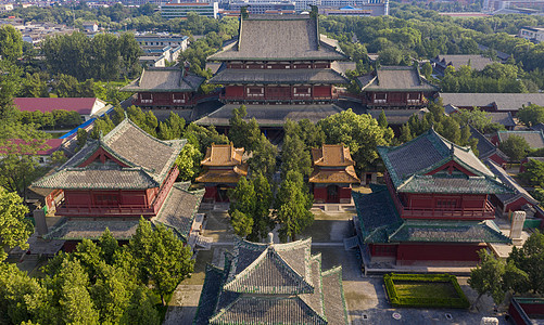 青海寺庙石家庄正定大佛寺背景