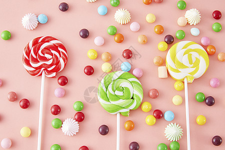 彩色糖果背景棒棒糖高清图片