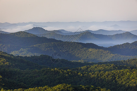 槐树林森林公园陕西旬邑石门山森林公园云雾背景