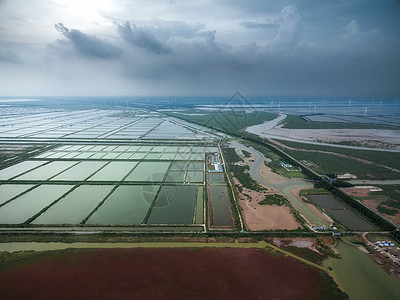 稻田航拍黄海农业湿地背景