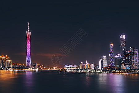 珠江新城夜景图片