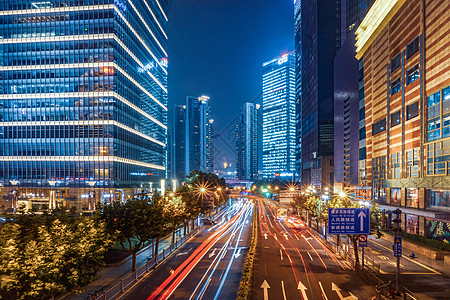 建筑城市夜景上海城市夜景背景