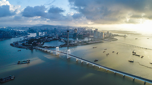 澳门晨曦背景