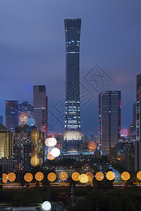 高楼背景北京城市国贸CBD夜晚背景