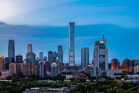 夜景酒店素材北京国贸CBD夜晚背景