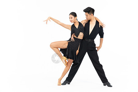 双人拉丁舞舞蹈动作背景图片