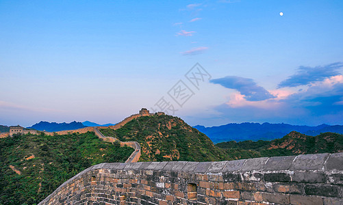 古代建筑长城背景