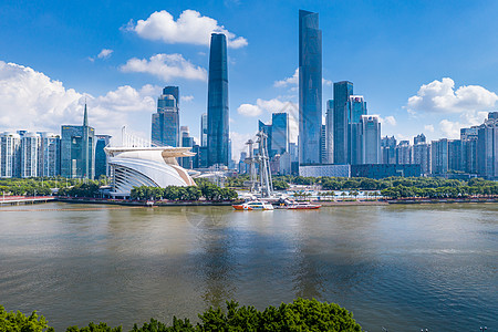 珠江源头广州珠江新城cbd背景