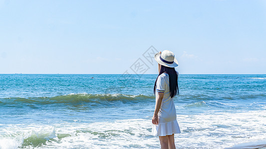 夏日镰仓海边女孩图片