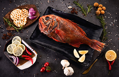 海鲜水产鱼类石斑鱼美食高清图片素材