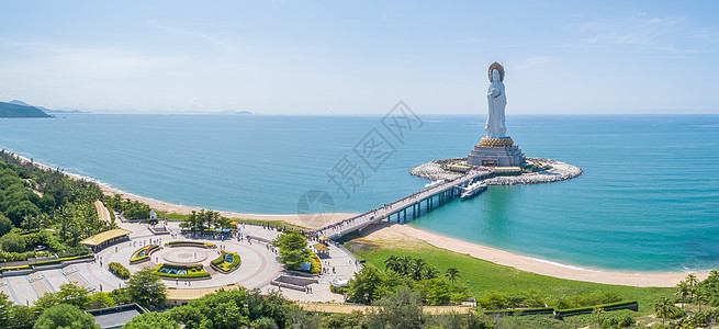 三亚旅行海南省三亚南山海上观音背景