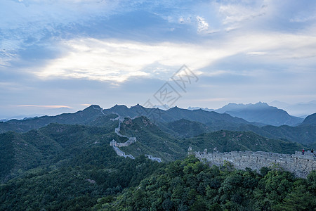 国庆金山岭长城背景