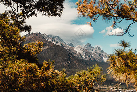 雪山图片云南旅游风光摄影图片背景