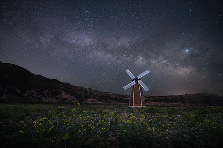 户外美丽星空图片