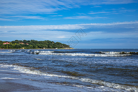 沙滩浴场北戴河海滨背景