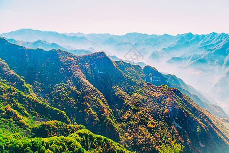 少华山秋景背景图片