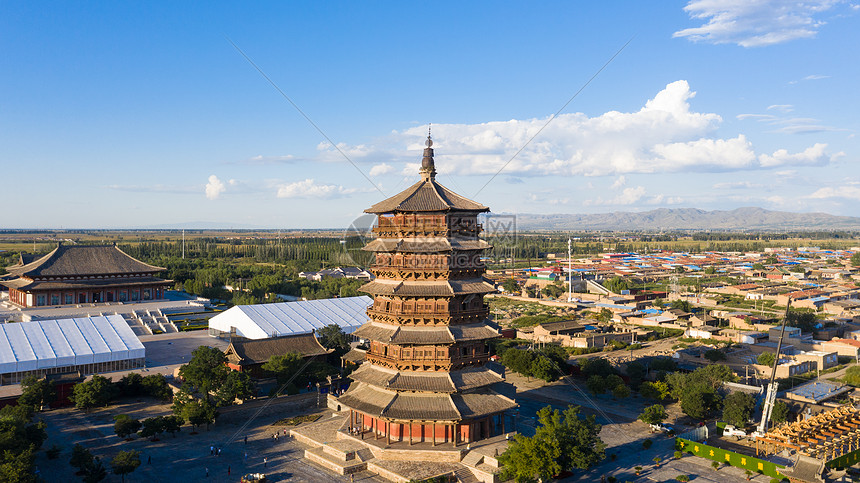 山西应县木塔古建筑图片