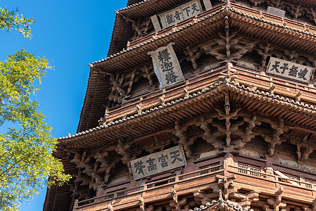 古建筑塔山西应县木塔古建筑背景