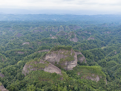 航拍湖南通道万佛山图片