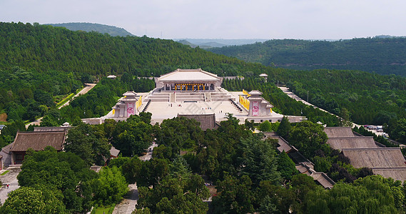 延安黄帝陵黄陵黄帝陵景区背景